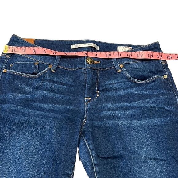 Dylan George Skinny Crop Straight cuffed Blue Jeans Size-28 - Picture 6 of 8